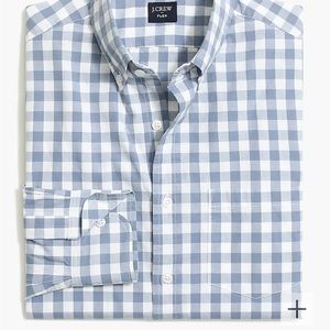 J. Crew Gingham Flex Casual Button Down Shirt XL